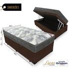 Cama Box Baú Solteiro + Colchão De Molas Ensacadas Ortobom Is