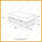 Cama Box Baú Solteiro + Colchão Ortobom Ortopédico D33 - Iso
