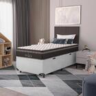Cama Box Baú Solteiro + Colchão Paris Molas Ensacadas Pocket