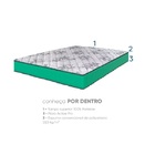 Cama Box Baú Solteiro + Colchão Portobel Viena D23 57x88x188