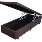 Cama Box Baú Solteiro Abertura Frontal 0 88 X 1 88 Blindada C