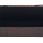 Cama Box Baú Solteiro Blindado Suede Marrom Com 78cm De Largu