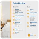 Cama Box Baú Solteiro Branca + Colchão De Espuma D28 - Probel