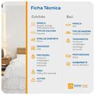 Cama Box Baú Solteiro Branca + Colchão De Espuma D33 - Probel