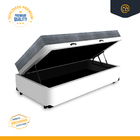 Cama Box Baú Solteiro Branca + Colchão Ortopédico D33 - Ortob