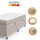 Cama Box Baú Solteiro Colchão D45 Com Pillow Top Hellen Stron