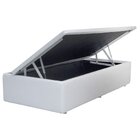 Cama Box Baú Solteiro Colchão Espuma D33 Bordado + Box Sintét