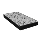Cama Box Baú Solteiro Colchão Espuma D33 Bordado + Box Suede