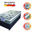 Cama Box Baú Solteiro Colchão Espuma D33 Fort 88x188x62cm Cin