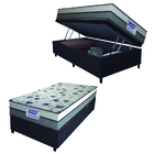 Cama Box Baú Solteiro Colchão Espuma D33 Fort 88x188x62cm Cin