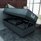 Cama Box Baú Solteiro Colchão Gazin Com Molas Ensacadas Vibe