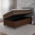 Cama Box Baú Solteiro Colchão Molas Ensacadas Pillow Top Mart