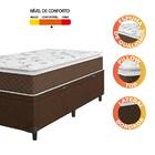Cama Box Baú Solteiro Colchão Molas Ensacadas Pillow Top Mart