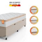 Cama Box Baú Solteiro Colchão Molas Ensacadas Real 88x188x68c