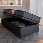 Cama Box Baú Solteiro Colchão Molas Esplanada 88x188x58cm Gra