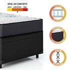 Cama Box Baú Solteiro Colchão Molas Esplanada 88x188x58cm Gra