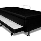 Cama Box Bau Solteiro Com Auxiliar Semi Ortopedica Corino 78x