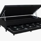 Cama Box Bau Solteiro Com Auxiliar Semi Ortopedica Corino 78x