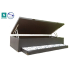 Cama Box Bau Solteiro Com Auxiliar Semi Ortopedica Corino 78x