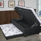 Cama Box Baú Solteiro Conjugado Molas Solteiro Com Auxiliar 0