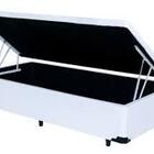 Cama Box Bau Solteiro Corino 88 X 188cm Preto