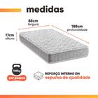 Cama Box Baú Solteiro D33 Inducol Soft 88x188x58cm Cbp