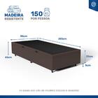 Cama Box Baú Solteiro King 96 cm