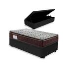 Cama Box Baú Solteiro King + Colchão De Solteiro King Iso 150
