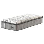 Cama Box Baú Solteiro King Branco + Colchão De Molas Ensacada