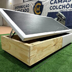 Cama Box Baú Solteiro Medida Especial 0 78 X 1 88 Blindada Su