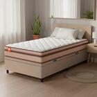 Cama Box Baú Solteiro Molas Ensacadas Bali 88x188x63cm