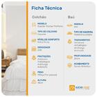 Cama Box Baú Solteiro Preta + Colchão De Espuma D45 - Probel