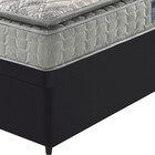 Cama Box Baú Solteiro Preto + Colchão Ortopedico Espuma D33 P