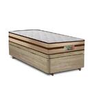 Cama Box Baú Solteiro Rústica + Colchão De Molas Ensacadas -