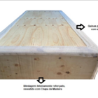 Cama Box Baú Solteiro Sintético Bege Com Pistão A Gás - Estru