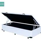 Cama Box Baú Solteiro Sintético Branco 38x88x188