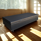 Cama Box Baú Solteiro Sintético Preto Com Pistão A Gás - Impe