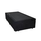 Cama Box Bau Solteiro Suede (0.78x1.88) Preto