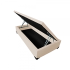 Cama Box Bau Solteiro Suede (0.78x1.88) Vermelho