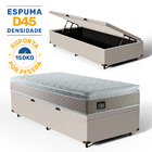 Cama Box Baú Solterio com Colchão de Espuma D45 Strong One Fa
