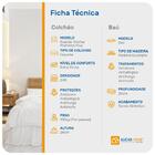 Cama Box Baú Super King Branca + Colchão De Espuma D45 Probel