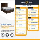 Cama Box Baú Viúva + Cabeceira Cassis E Colchão D33 Ortobom I