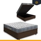 Cama Box Baú Viúva + Cabeceira Cassis E Colchão D33 Ortobom I