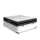 Cama Box Baú Viúva + Colchão De Espuma D33 - Castor - Black W