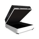 Cama Box Baú Viúva + Colchão De Espuma D33 - Castor - Black W