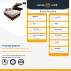 Cama Box Baú Viúva + Colchão De Molas Ensacadas - Anjos - Cla