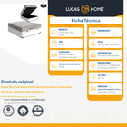 Cama Box Baú Viúva + Colchão De Molas Ensacadas - Ortobom - A