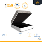 Cama Box Baú Viúva + Colchão De Molas Ensacadas - Ortobom - A