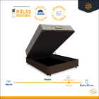 Cama Box Baú Viúva + Colchão De Molas Ensacadas - Ortobom - A