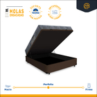 Cama Box Baú Viúva + Colchão De Molas Ensacadas Ortobom Iso S